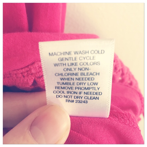 New York & Company Soho Tank Fringe Hot Pink - Picture 7 of 8